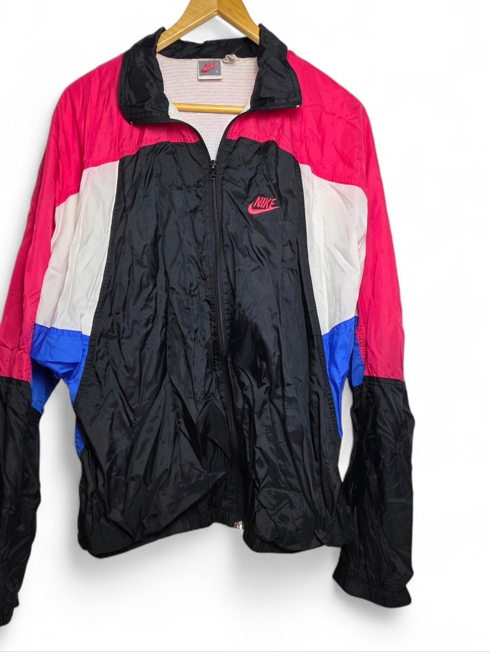 Nike Men's Windbreaker Jacket - Black, Red, White, Blue